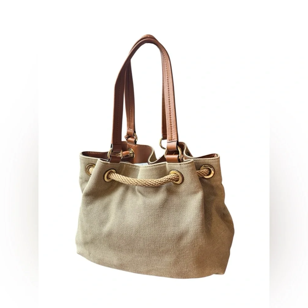 Michael Kors Beige and Brown Tote